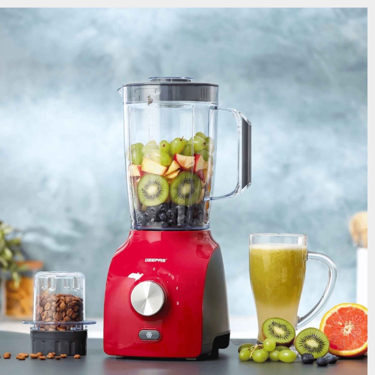 Geepas 600W 2 In 1 Blender - Stainless Steel Blades
