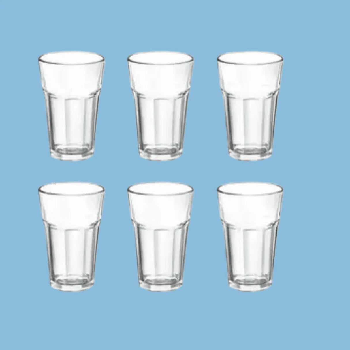 Luminarc 6 Pieces Of Water Juice Glasses Cups Drinkware -Colorless