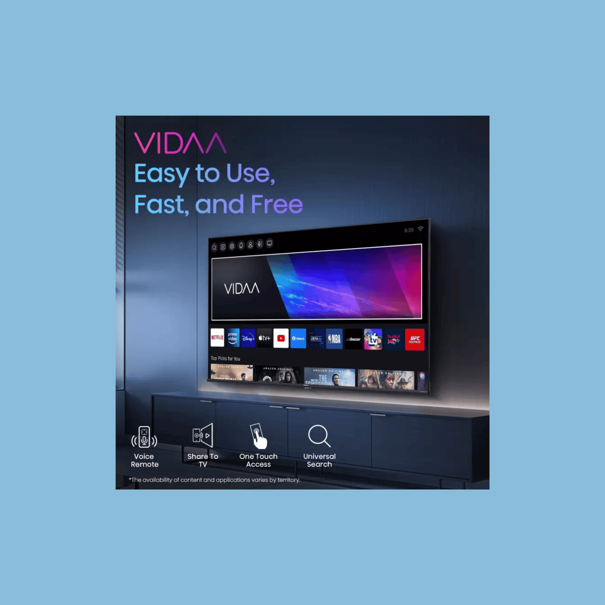 Smart Plus 32" VIDAA Smart TV - Bluetooth & Dolby Audio Support, 32SMTKF11
