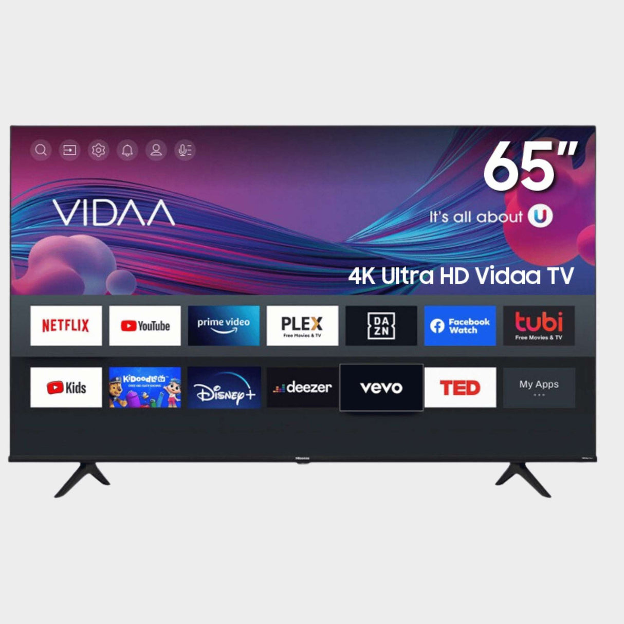 Smart Plus 65" VIDAA 4K Smart TV with Bluetooth - 65SMTKF11