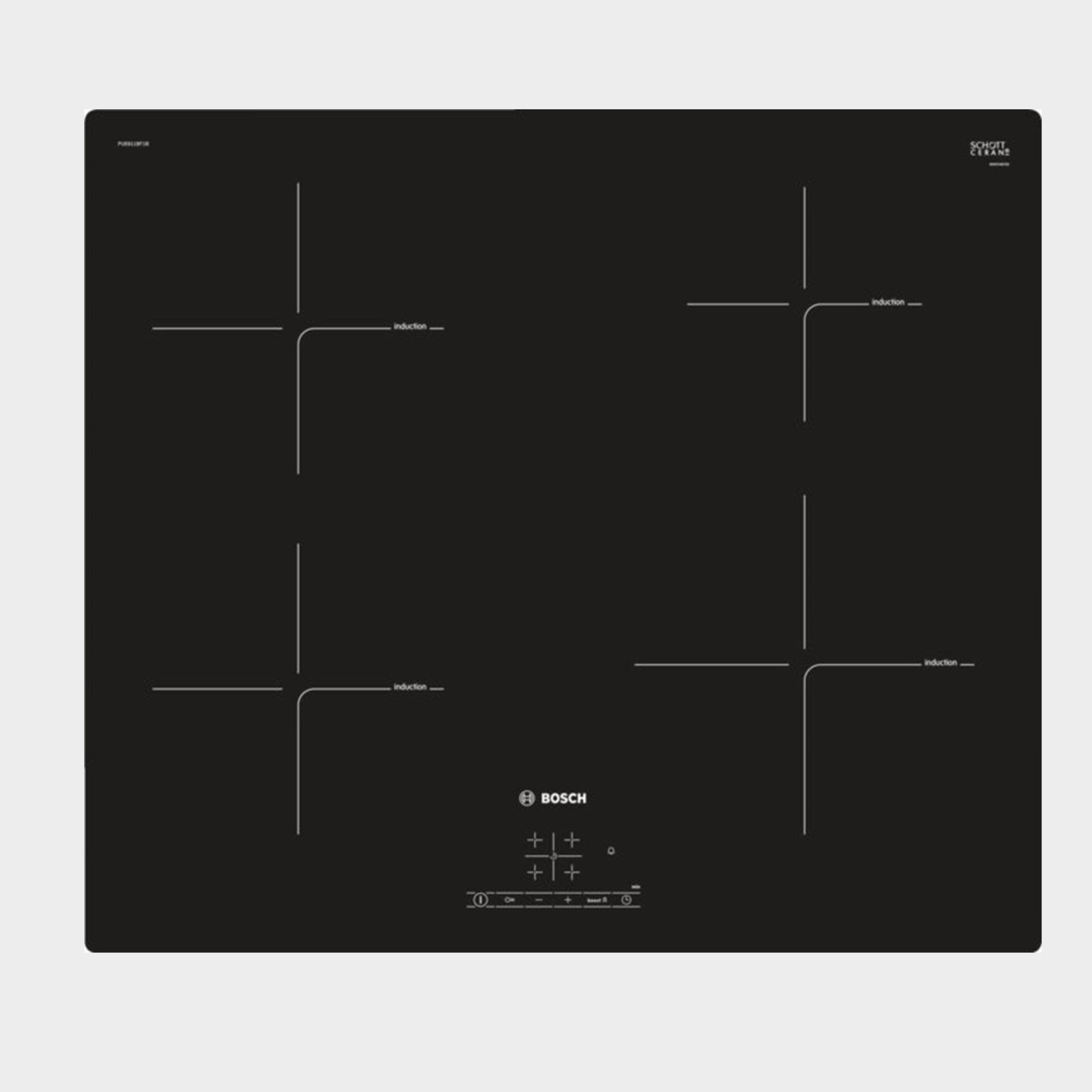 Bosch Serie 4 Frameless 4 Zone Induction Hob 60cm PUE611BF1B – KWT Tech ...