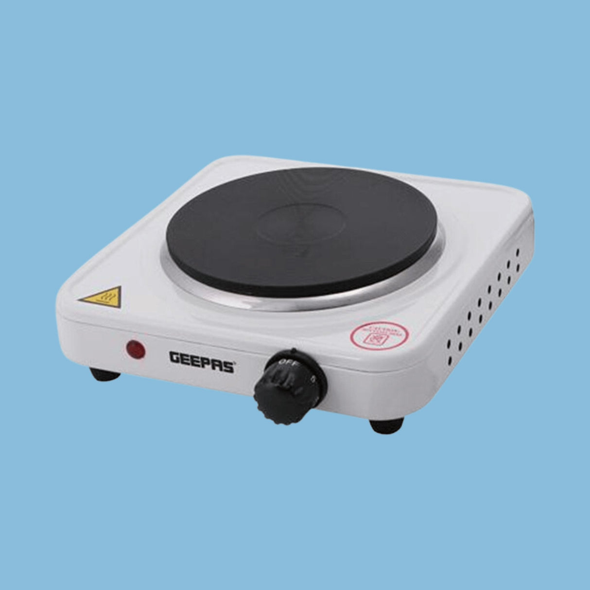 Geepas GHP32013 1000W Electric Single Hot Plate for Flexible & Precise Table Top Cooking - KWT Tech Mart