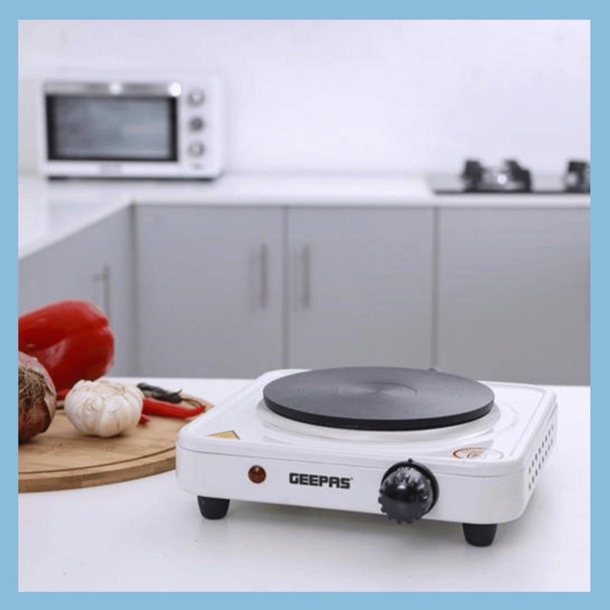 Geepas GHP32013 1000W Electric Single Hot Plate for Flexible & Precise Table Top Cooking - KWT Tech Mart