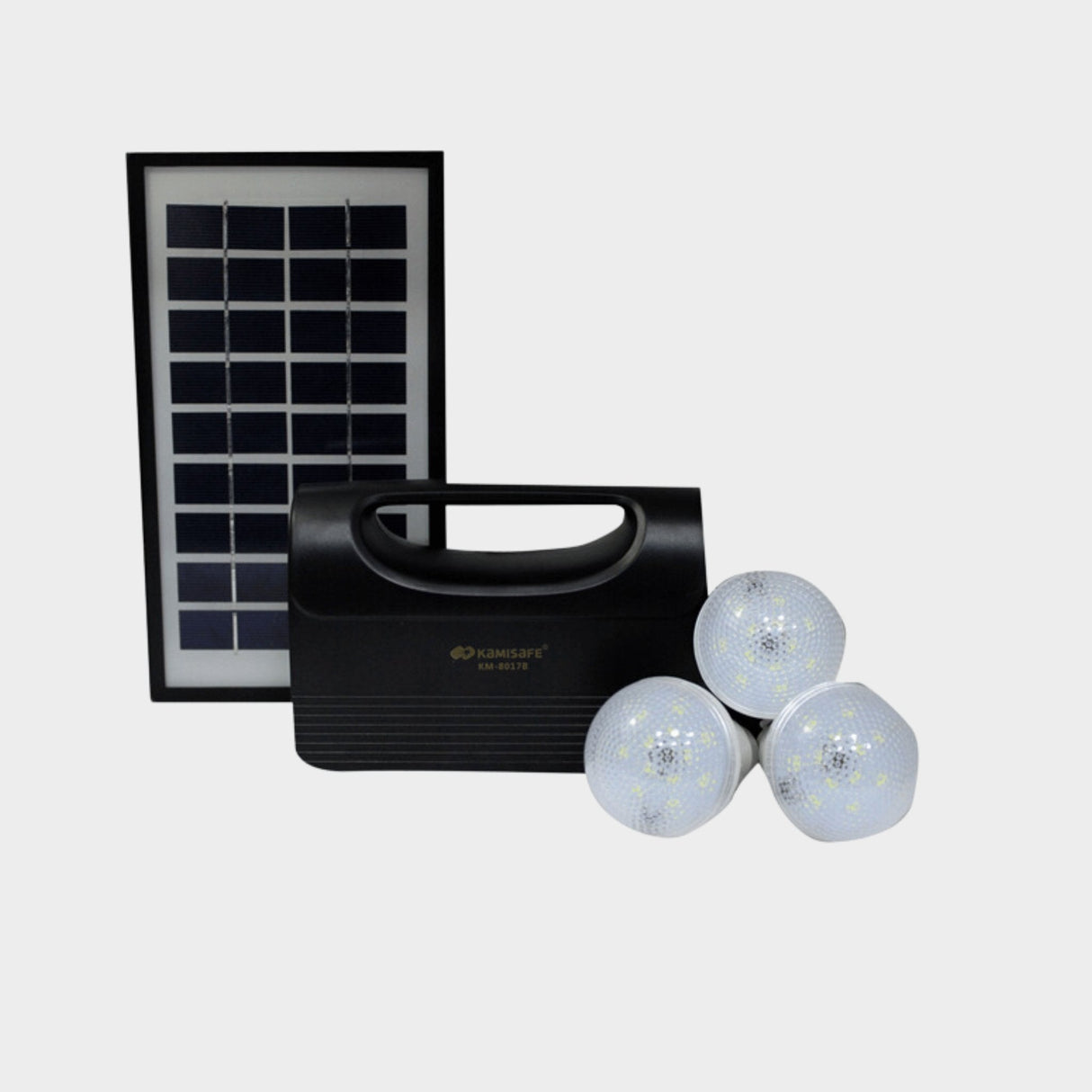 Kamisafe KM - 8017 Lighting Solar Kit – Black - KWT Tech Mart