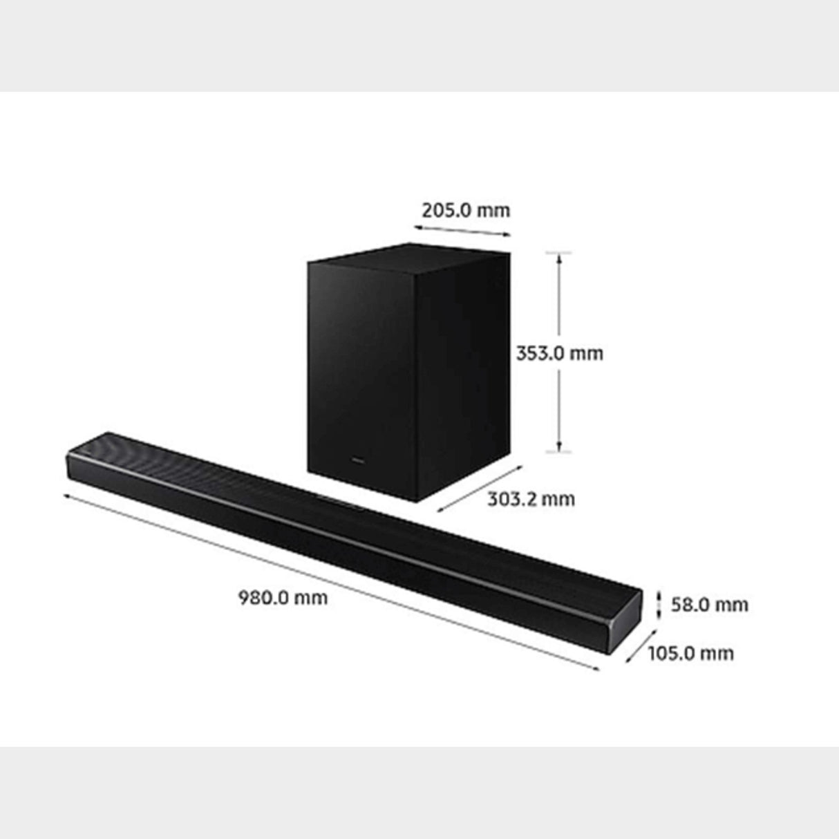 Samsung 3.1CH Soundbar HW - Q600A - 360W, Dolby Atmos, Dolby Audio, Bluetooth - KWT Tech Mart
