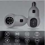 V380pro 2 MP Dual‑Lens Wireless WiFi Indoor CCTV Bulb Camera