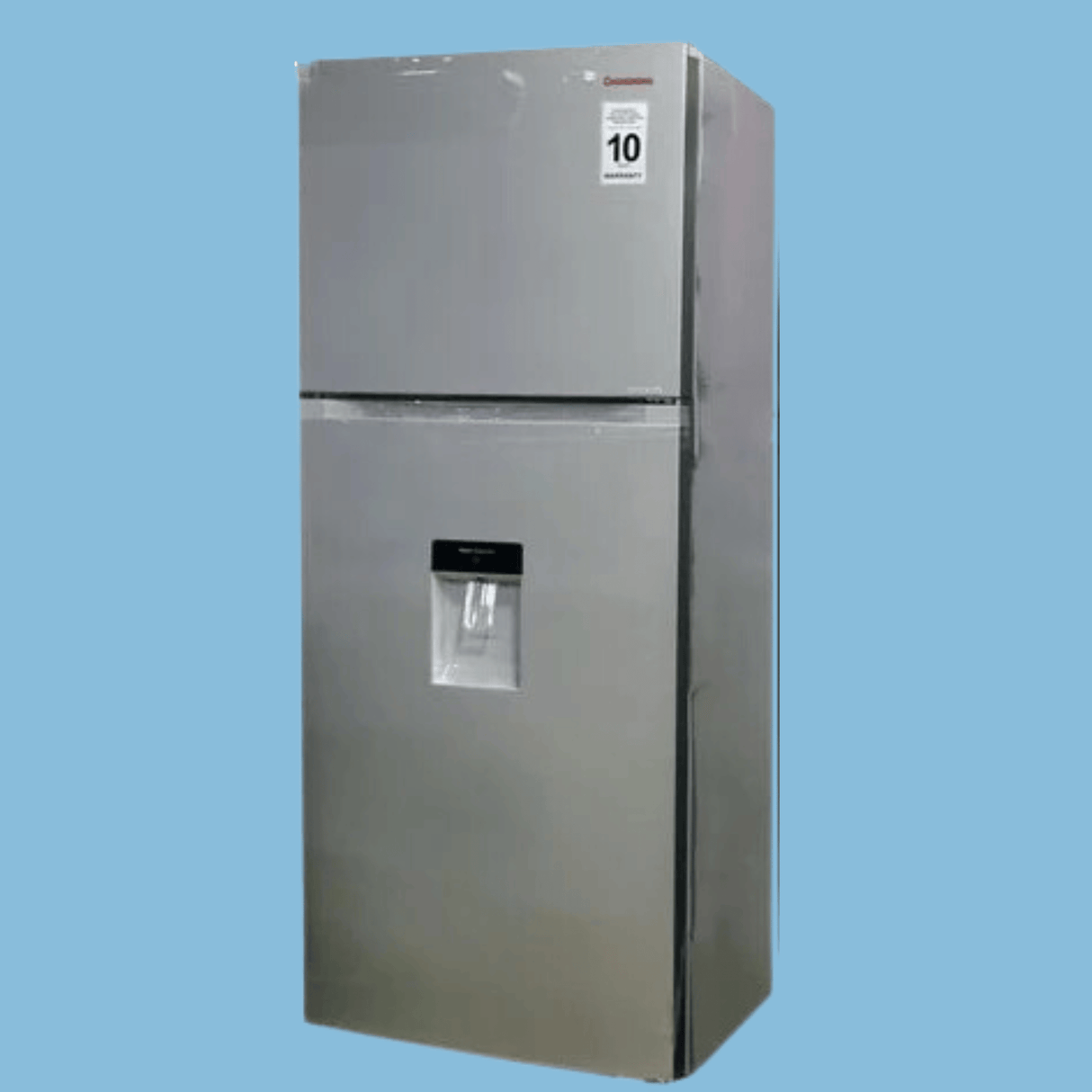 CHiQ 540L Fridge Top Mount Freezer, Double Door Frost Free Refrigerator CR540SD;– Silver