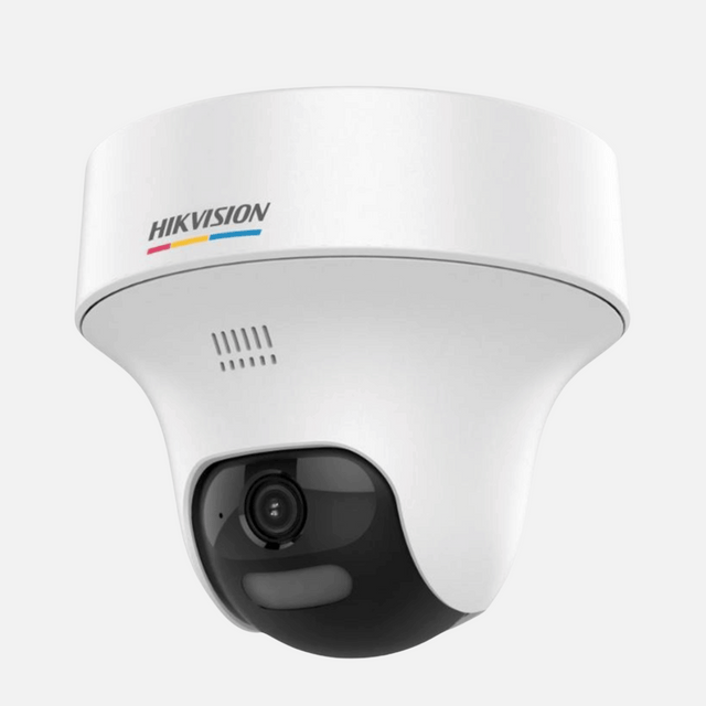 Hikvision 2 MP Two-Way Audio Fixed PT Camera DS-2CE70DF3T-PTLXTS – 25 m Night Vision (Two-Way Audio, alarm siren)
