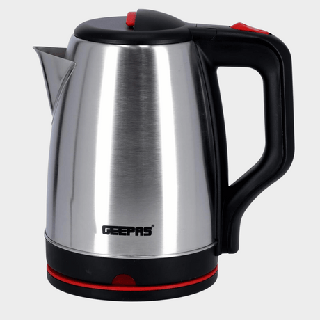 Geepas 1.8L Stainless Steel Kettle, 1500W, Cordless, GK38044 - KWT Tech Mart Uganda