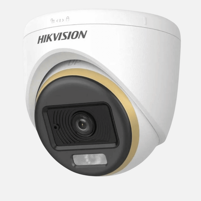 Hikvision 2 MP ColorVu Dual-light Indoor Fixed Turret Camera DS-2CE70DF3T-LPFS – 20 m Night Vision (Motion-Detection Alerts)
