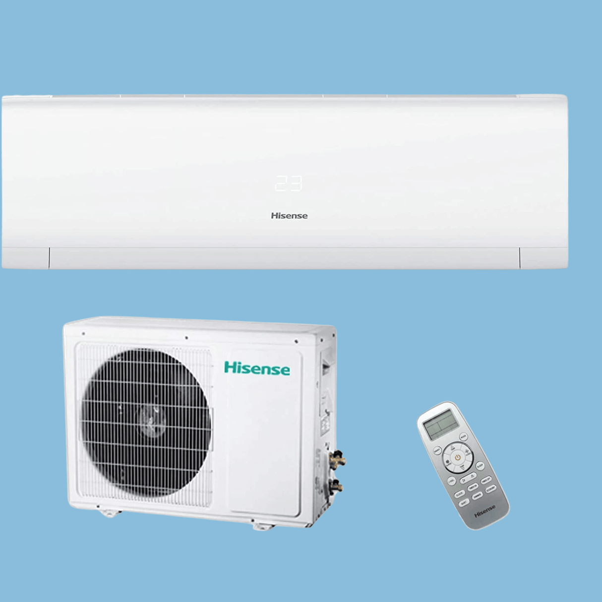 Hisense 22000 BTU Wall Split Air Conditioner with fast cooling, high efficiency and Energy saving - AS-22UW4SBBTD/CR4SBBTG00