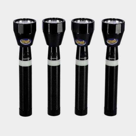 Geepas 4Pcs Rechargeable LED Flashlight, 2000m Range GFL4668 - KWT Tech Mart Uganda