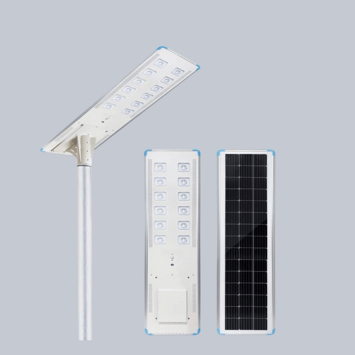 Cworth 100W CE-C2-C100W All-in-One Street Light – 2100lm, 8 Hours Charge, 6500K White Light