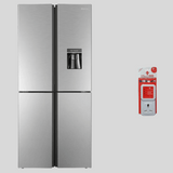 Hisense 610L Fridge, 4 Door Refrigerator, Silver