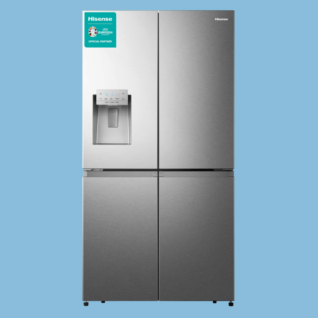 Hisense 720-Litre French Door Side by Side Fridge RC-72WC4SW1; With Ice & Water Dispenser, Frost Free Refrigerator – Silver