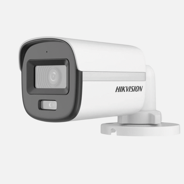 Hikvision 2 MP Smart Hybrid Light Audio Fixed Mini Bullet Camera DS-2CE16D0T-LPFS – 25 m Night Vision