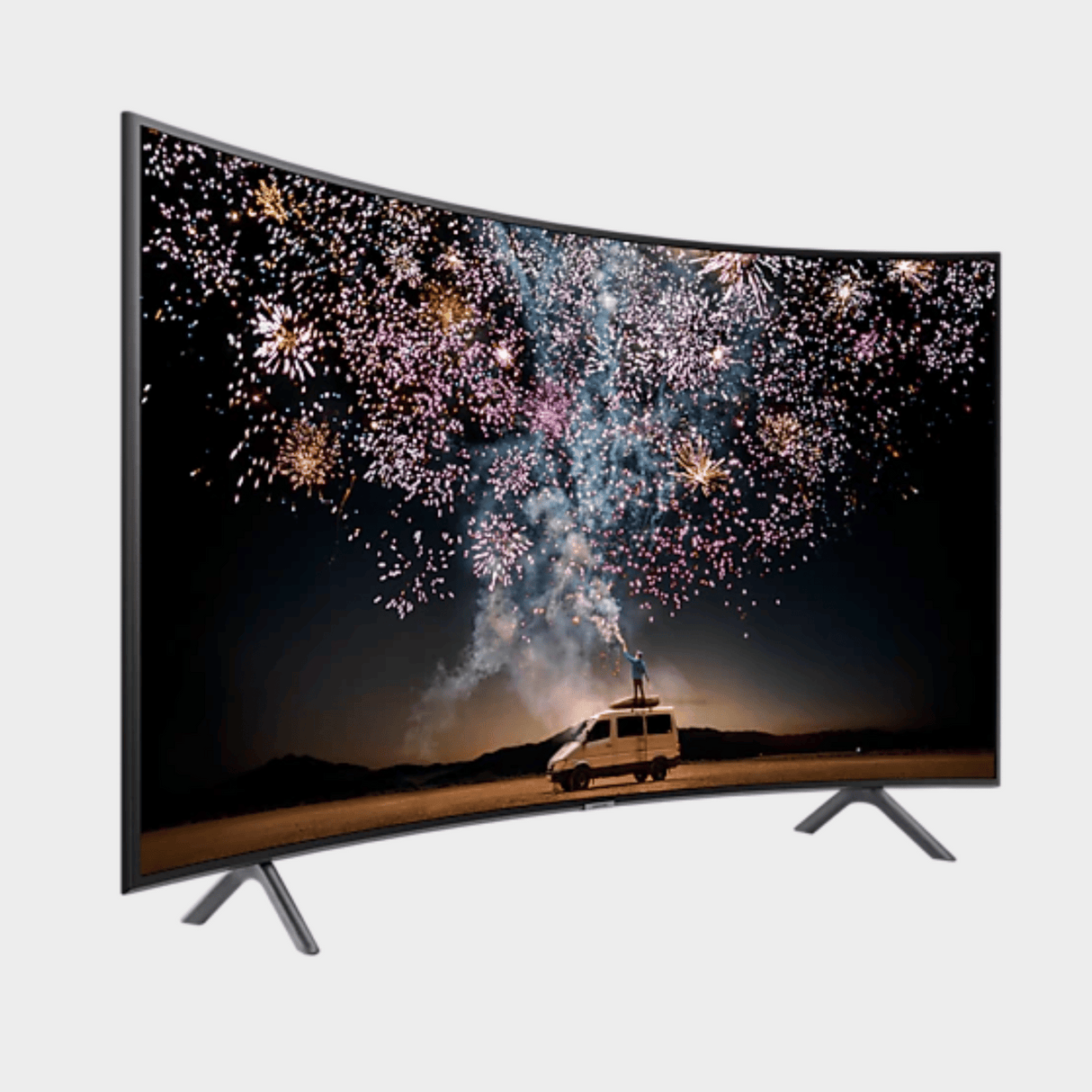 Samsung 49" Curved 4K UHD Smart TV UA49RU7300, Curved Screen, Bluetooth, HDMI With Inbuilt Digital Receiver – Black