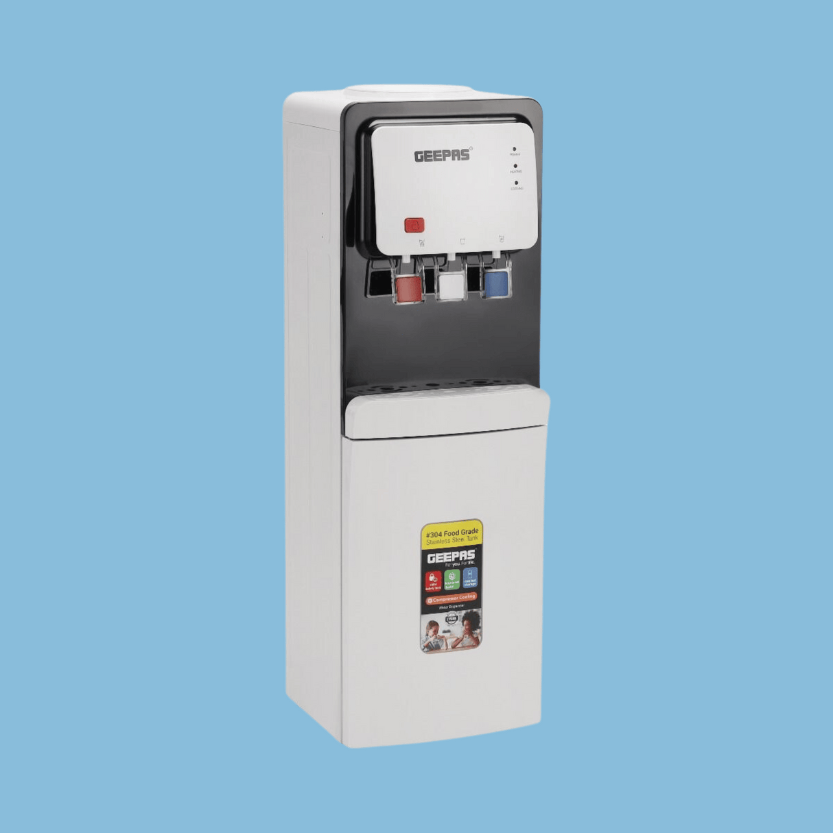 Geepas 3-Tap Top Load Water Dispenser GWD17019 - KWT Tech Mart Uganda