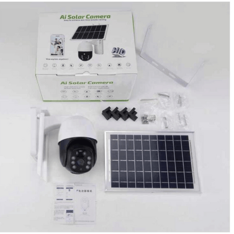 V380pro 3MP Ai Solar PTZ Outdoor Security CCTV Camera- SPM T01