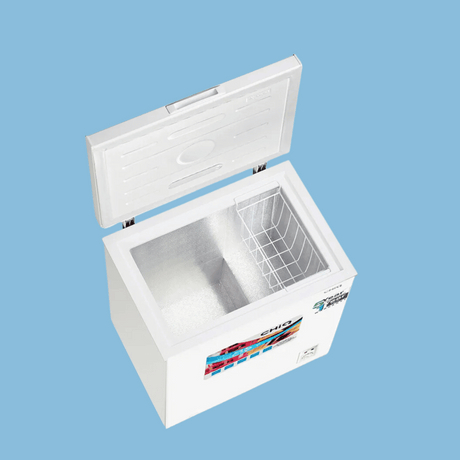 CHiQ 130L Chest Freezer Single Door Deep Freezer, White Model, CF131