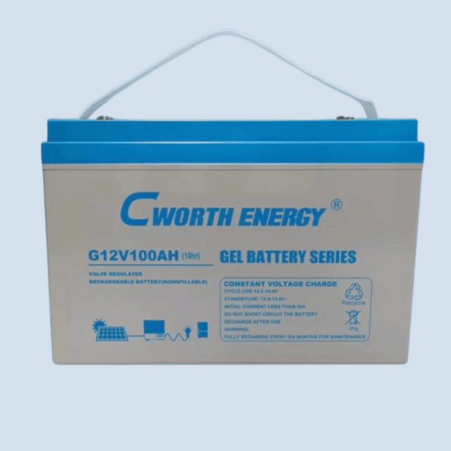 Cworth 12V 100Ah Deep Cycle GEL Battery, G-12V 100AH