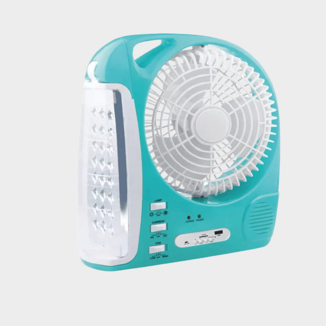 Electro Master 6in1 Rechargeable Light Fan – 8inch Blade