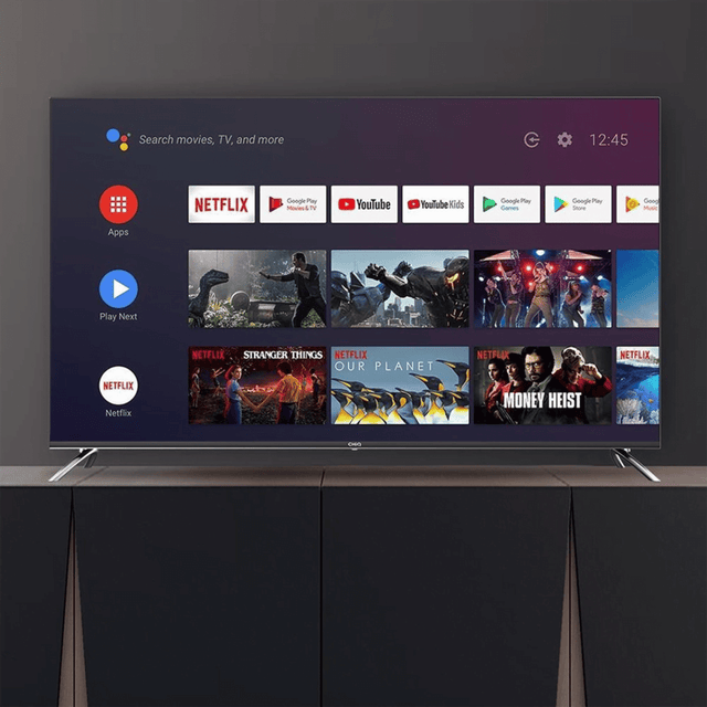 CHiQ 65" 4K UHD QLED Smart Android TV U65QM8VGT – Black
