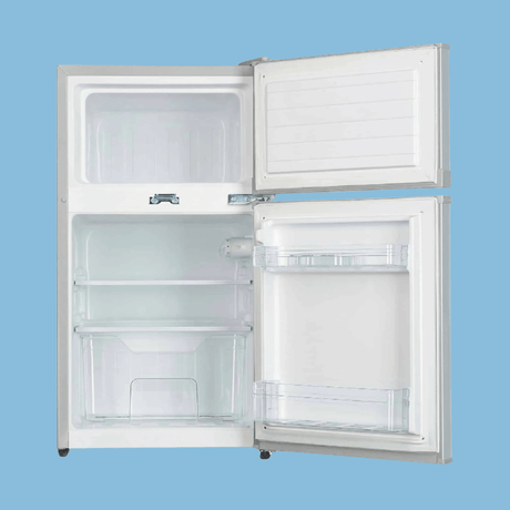 ADH 130L Double Door Refrigerator – Silver BD 130H - KWT Tech Mart Uganda