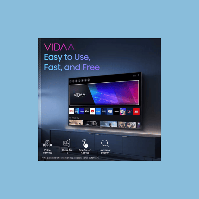 Smart Plus 32" VIDAA Smart TV - Bluetooth & Dolby Audio Support, 32SMTKF11