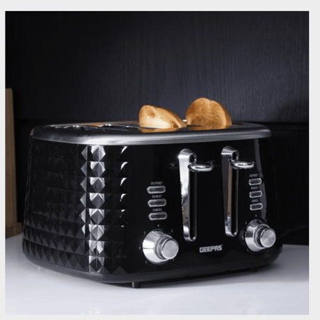 Geepas 4-Slice Toaster, 7 Browning Control, GBT36537 - KWT Tech Mart Uganda