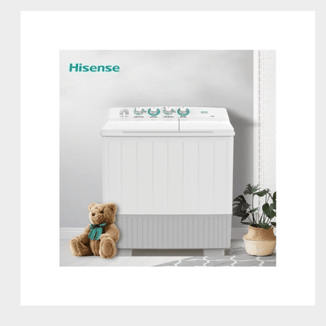 Hisense 14kg Twin Tub Washing Machine, energy and water efficient, Time/Space-Saving, Simplest yet most effective  WSBE141