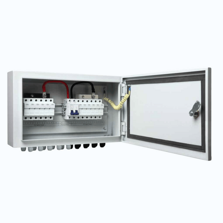 Felicity PV Combiner Box, 8-Input to 1-Output, Overcurrent Fuse Protection