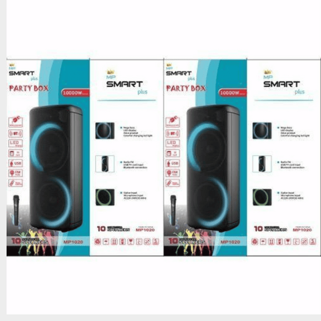 Smart Plus 10" Rechargeable Speaker, Wireless Mic - MP1020
