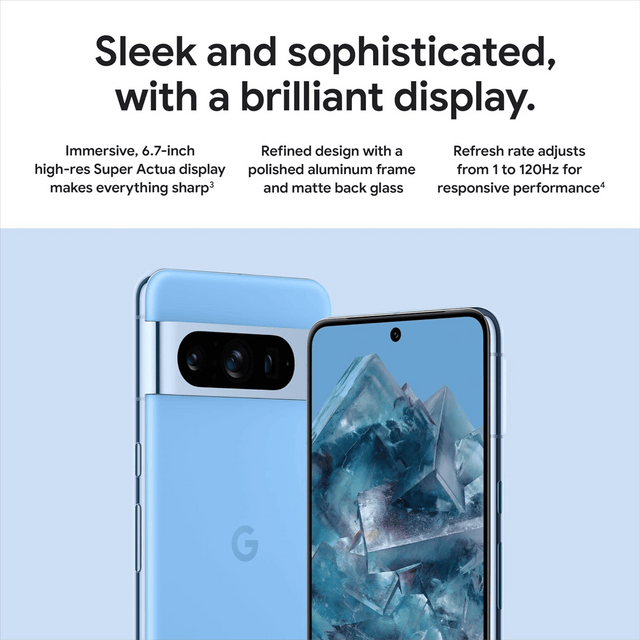 Google Pixel 8 Pro – 16GB RAM, 256GB ROM, 50MP, 5050mAh – Black