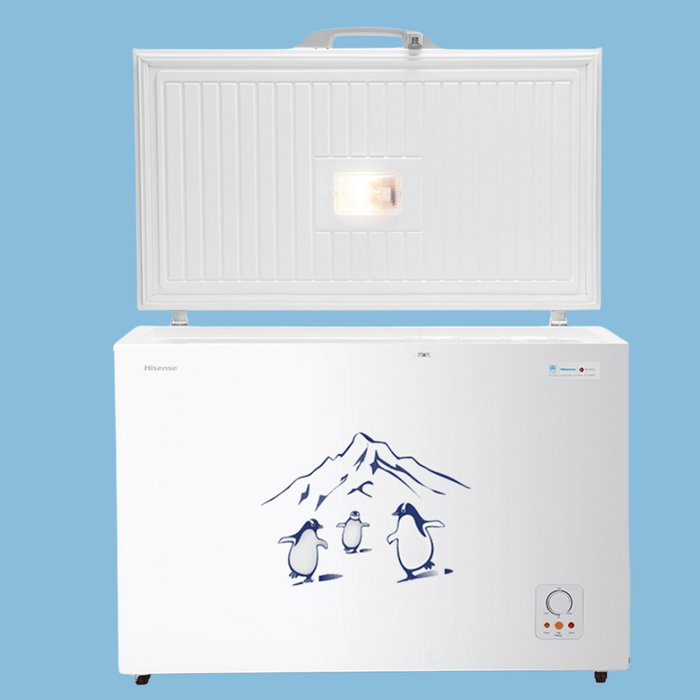 Hisense 400L Chest Freezer (Net 289L) - Single Door Deep Freezer, Grey (FC-40DT4SB1)