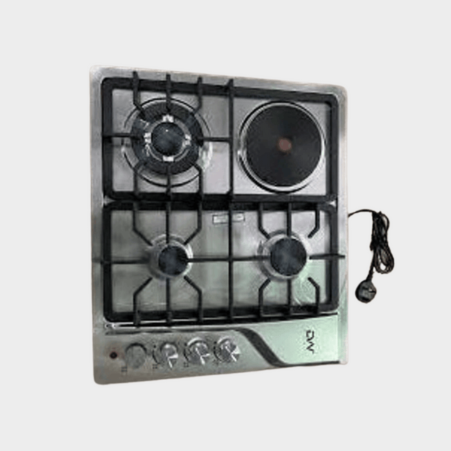 Digiwave Built-in SS Cooker, 3 Gas + 1 Electric DWHOBG2003