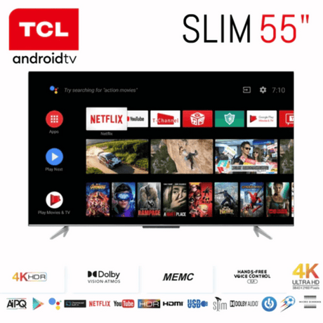 TCL 55" Frameless Smart Android LED TV