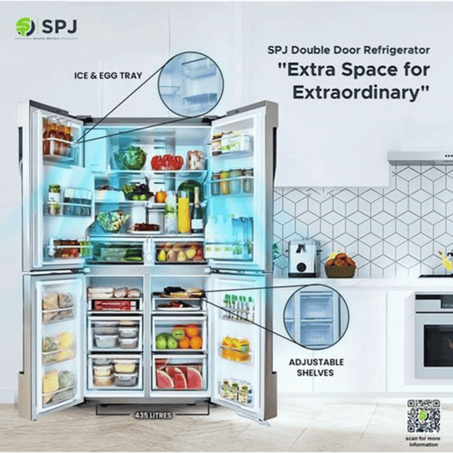 SPJ 599L Fridge, Top Mount Frost Free Refrigerator