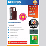 Geepas Rechargeable LED Lantern GE5511