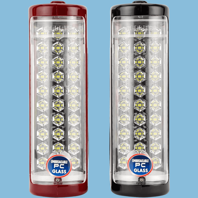 Geepas Rechargeable LED Lantern, Red & Black - Pack of 2 - GE5566