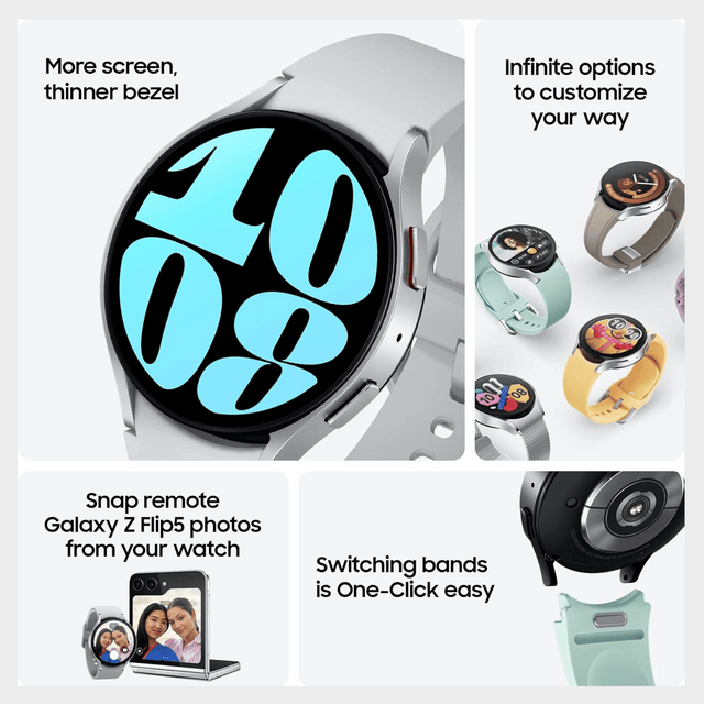 Samsung Galaxy Watch 6 – 44mm, 1.5", 2GB RAM, 425mAh – Black/Silver