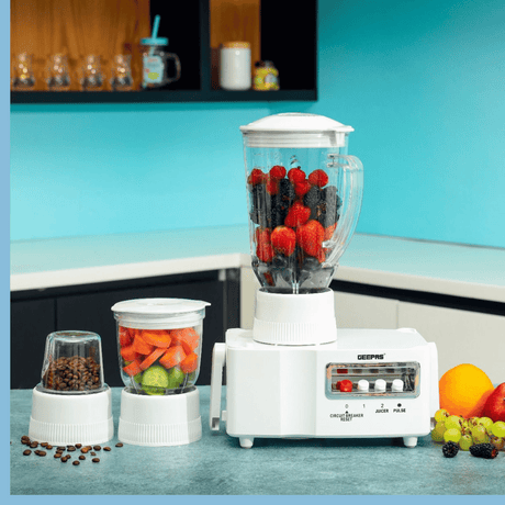 Geepas 650W 4-in-1 Food Processor, Blending, Mincing, Milling GSB6147 - KWT Tech Mart Uganda