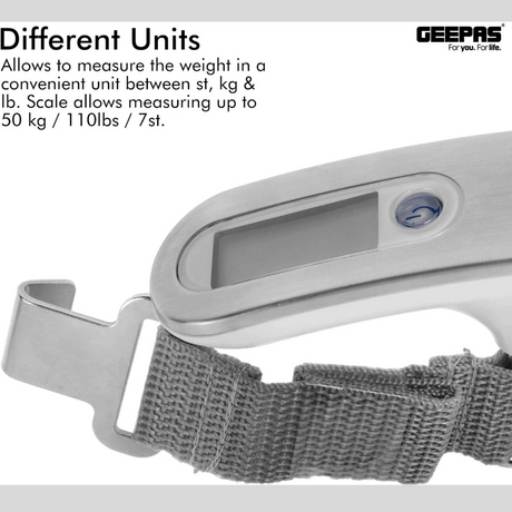 Geepas Digital Luggage Scale 50kg GLS4221