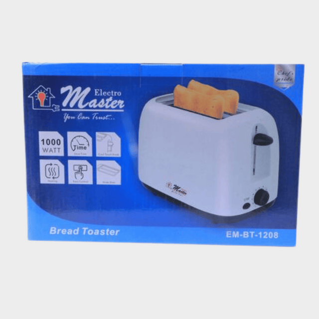 Electro Master 2 Slice Pop Up Toaster 1000W – EM-BT-1208