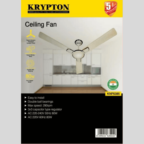 Krypton Ceiling Fan Double Ball Bearing KNF6385