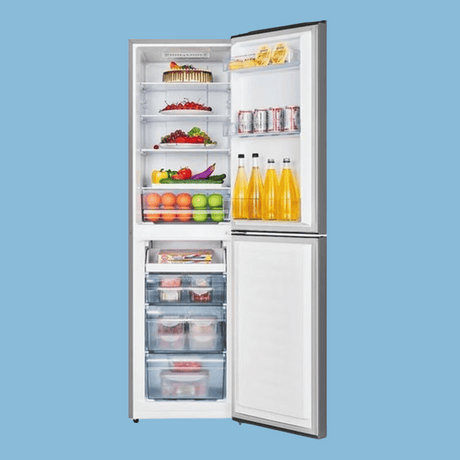Hisense 330L Fridge,  Double Door Frost Free Bottom Freezer Refrigerator RD-33WC4SB1– Silver
