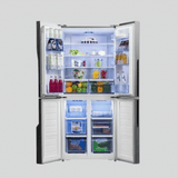 Hisense 610L Fridge, 4 Door Refrigerator, Black Mirror
