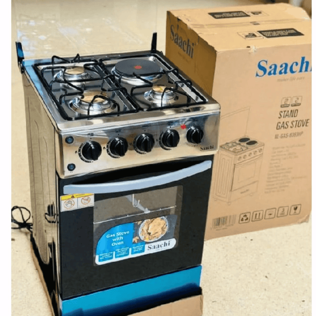 Saachi Cooker 50x50cm 3 Gas + 1 Electric NL-Gas-6363HP