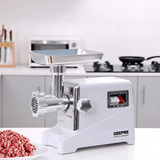 Geepas Meat Grinder 1600W, 2kg/Min - Reverse Function, 3 Stainless Steel Cutting Plates - GMG1911