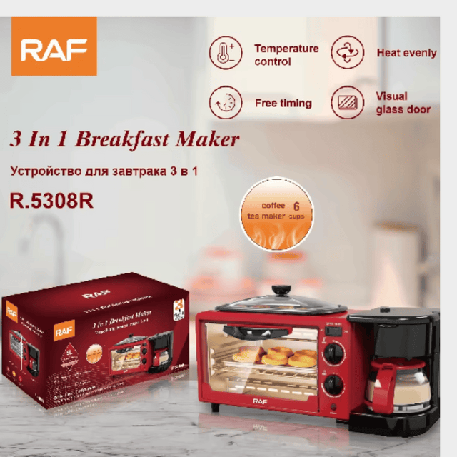 RAF 3 IN 1 Breakfast Maker, Model R5308